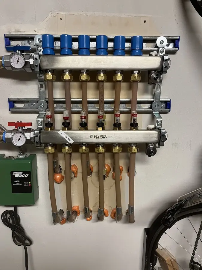 Plumber performing Gas Line Installation at a residential property in Patterson